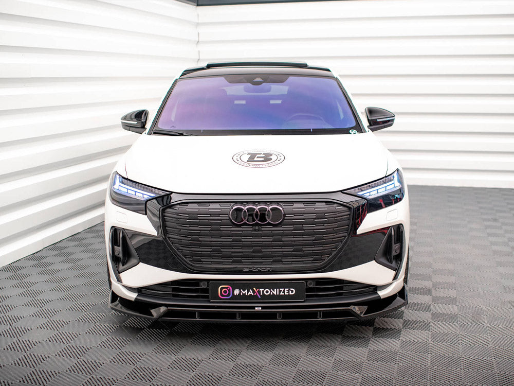 Maxton Design - FRONT SPLITTER V.2 AUDI Q4 E-TRON SPORTBACK MK1