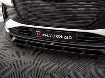 Maxton Design - FRONT SPLITTER V.2 AUDI Q4 E-TRON SPORTBACK MK1
