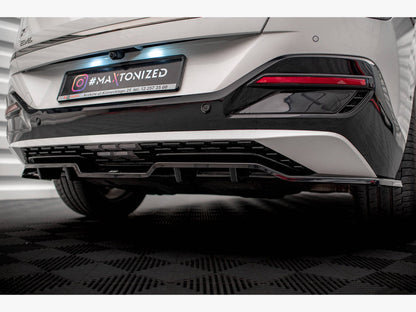 Maxton Design - CENTRAL REAR SPLITTER (VERTICAL BARS) KIA EV6 GT-LINE MK1