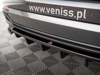 Maxton Design - CENTRAL REAR SPLITTER (VERTICAL BARS) AUDI Q3 S-LINE F3