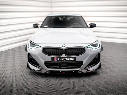 Maxton Design - FRONT SPLITTER V.2 + FLAPS BMW 2 COUPE M-PACK / M240I G42