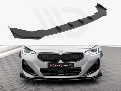 Maxton Design - STREET PRO FRONT SPLITTER + FLAPS BMW 2 COUPE M-PACK / M240I G42