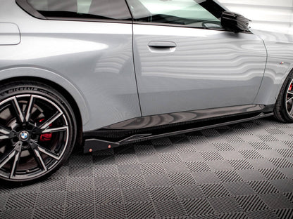 Maxton Design - SIDE SKIRTS DIFFUSERS V.2 + FLAPS BMW 2 COUPE M-PACK / M240I G42