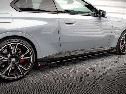 Maxton Design - STREET PRO SIDE SKIRTS DIFFUSERS + FLAPS BMW 2 COUPE M-PACK / M240I G42