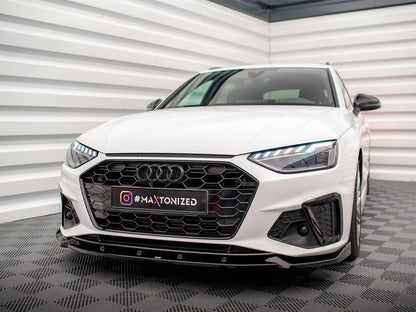 Maxton Design - FRONT SPLITTER V.1 AUDI A4 S-LINE / S4 B9 FACELIFT