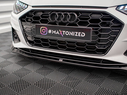Maxton Design - FRONT SPLITTER V.2 AUDI A4 S-LINE / S4 B9 FACELIFT