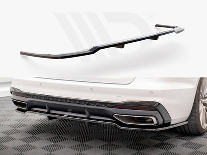 Maxton Design - CENTRAL REAR SPLITTER (VERTICAL BARS) AUDI A4 S-LINE B9 FACELIFT