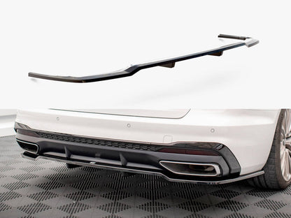 Maxton Design - Central Rear Splitter (Vertical Bars) Audi A4 S-Line B9 Facelift