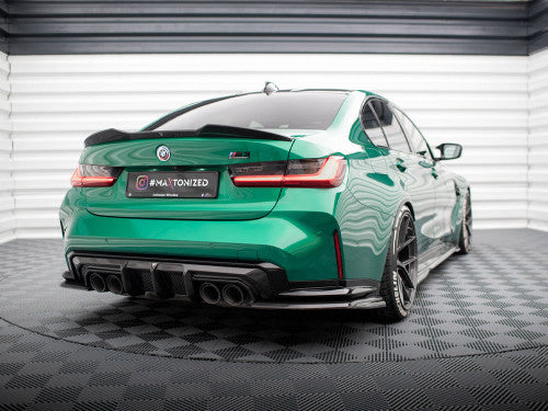Maxton Design Carbon Fibre Boot Lid Lip Spoiler for BMW M3 G80 (2021+) | Rear Trunk/Decklid/Tailgate Lip Wing | Carbon Fiber Saloon/Sedan