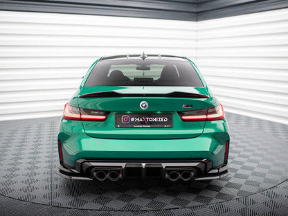 Maxton Design Carbon Fibre Boot Lid Lip Spoiler for BMW M3 G80 (2021+) | Rear Trunk/Decklid/Tailgate Lip Wing | Carbon Fiber Saloon/Sedan