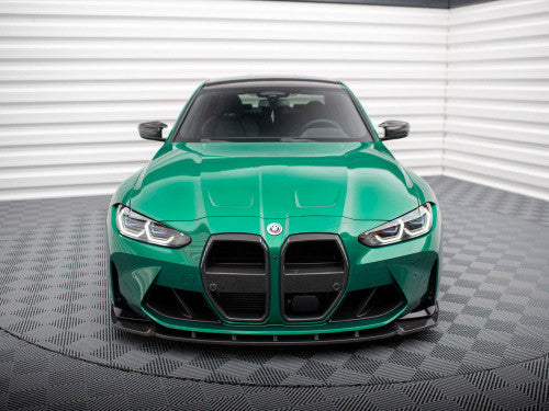 Maxton Design V1 Carbon Fibre/Carbon Fiber Front Lip Splitter & Chin Spoiler for BMW M3 G80/G81 Touring & M4 G82 (2021+) - G8