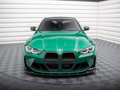 Maxton Design V1 Carbon Fibre/Carbon Fiber Front Lip Splitter & Chin Spoiler for BMW M3 G80/G81 Touring & M4 G82 (2021+) - G8