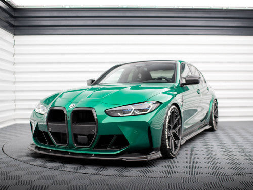 Maxton Design Carbon Fibre/Fiber Front Kidney Grille/Grill for BMW M3 M4 G80 G82 G81 M3 Touring (2021+) - Gloss Carbon OEM+ Aftermarket Replacement Upgrade G8X