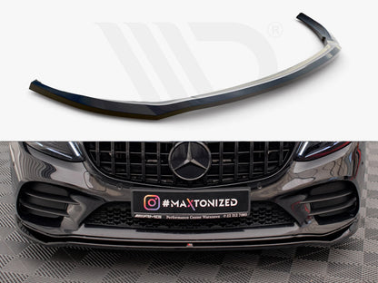 Maxton Design - FRONT SPLITTER V.1 MERCEDES C AMG LINE / C43 AMG SEDAN / COUPE W205 / C205 FACELIFT