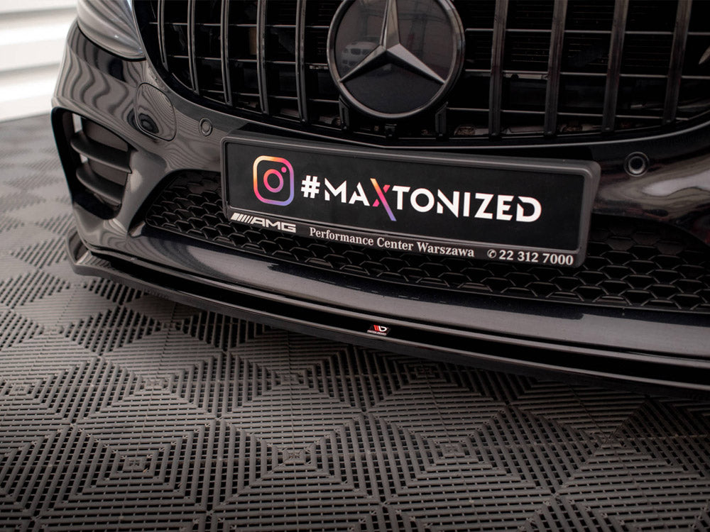 Maxton Design - FRONT SPLITTER V.1 MERCEDES C AMG LINE / C43 AMG SEDAN / COUPE W205 / C205 FACELIFT