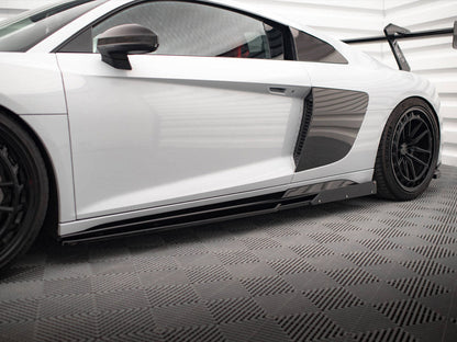 Maxton Design - SIDE SKIRTS DIFFUSERS V.2 + FLAPS AUDI R8 MK2 FACELIFT
