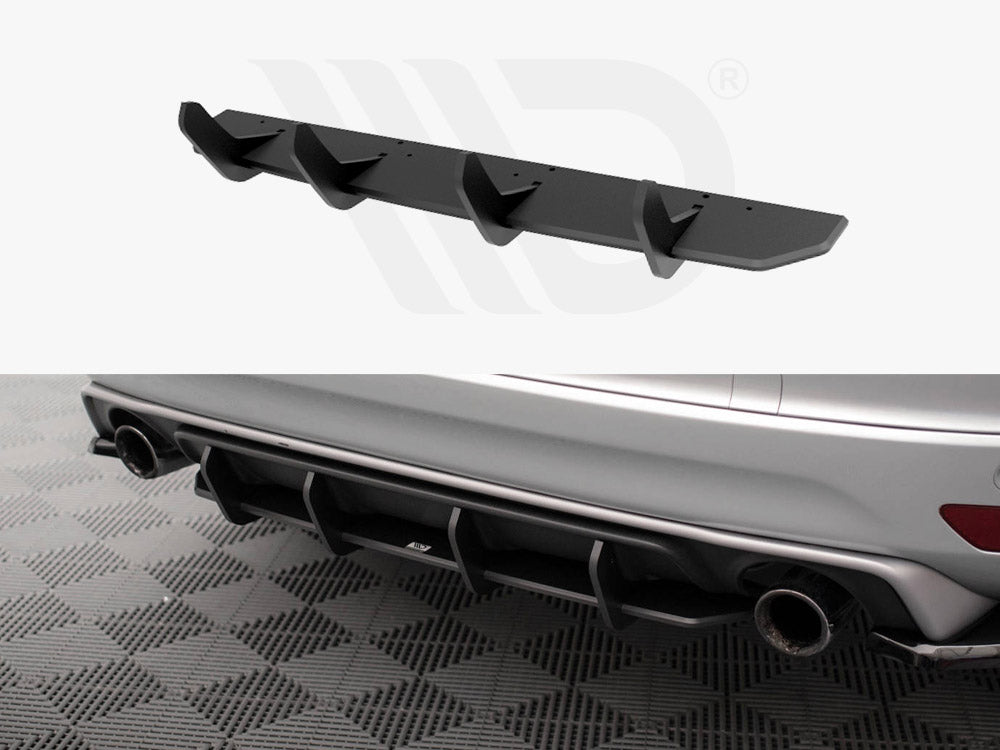 Maxton Design - STREET PRO REAR DIFFUSER VOLVO XC60 R-DESIGN MK1 FACELIFT