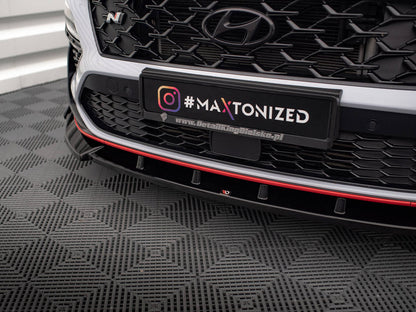 Maxton Design - FRONT SPLITTER V.2 + FLAPS HYUNDAI KONA N MK1
