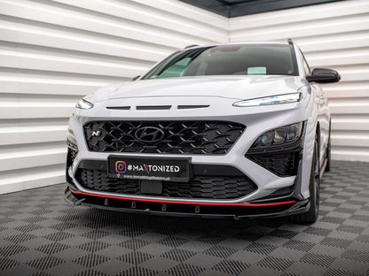Maxton Design - FRONT SPLITTER V.2 HYUNDAI KONA N MK1