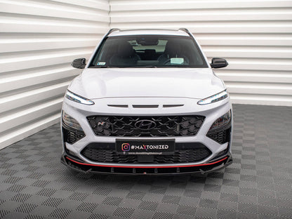 Maxton Design - FRONT SPLITTER V.2 HYUNDAI KONA N MK1