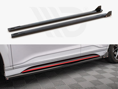 Maxton Design - SIDE SKIRTS DIFFUSERS V.1 + FLAPS HYUNDAI KONA N MK1