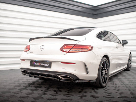 Maxton Design - CENTRAL REAR SPLITTER (VERTICAL BARS) MERCEDES C COUPE AMG-LINE C205 FACELIFT