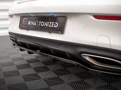 Maxton Design - CENTRAL REAR SPLITTER (VERTICAL BARS) MERCEDES C COUPE AMG-LINE C205 FACELIFT
