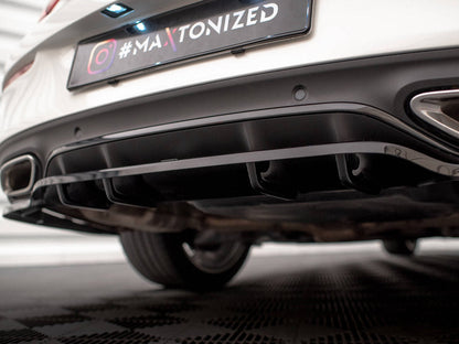 Maxton Design - CENTRAL REAR SPLITTER (VERTICAL BARS) MERCEDES C COUPE AMG-LINE C205 FACELIFT