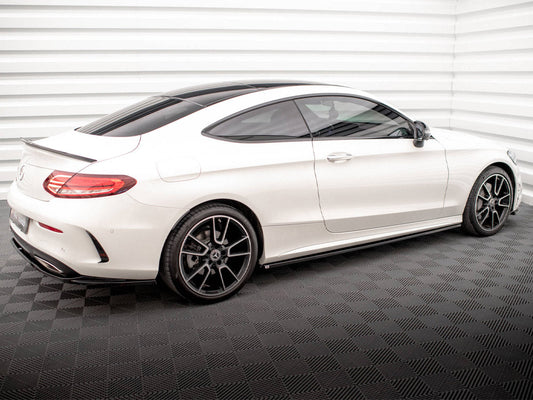 Maxton Design - SIDE SKIRTS DIFFUSERS MERCEDES C COUPE AMG-LINE C205 FACELIFT