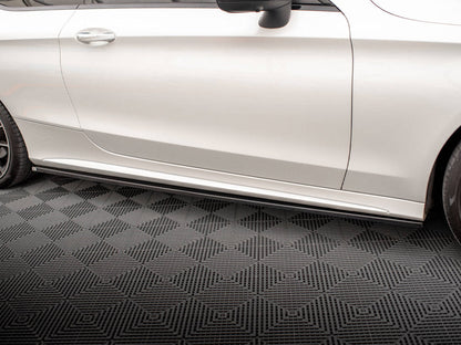 Maxton Design - SIDE SKIRTS DIFFUSERS MERCEDES C COUPE AMG-LINE C205 FACELIFT
