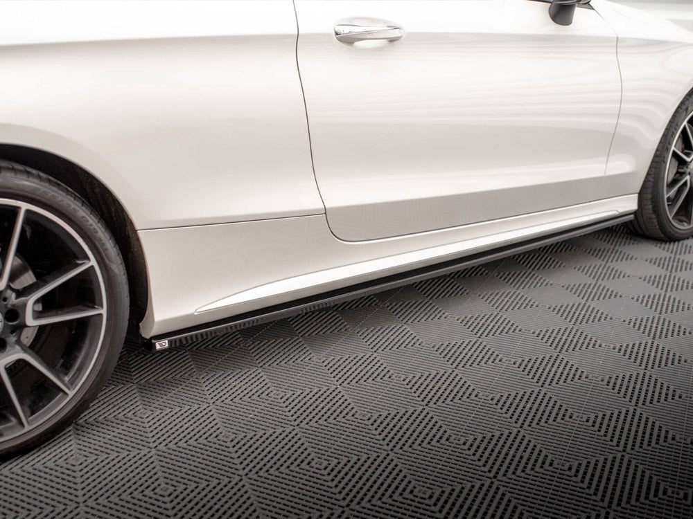 Maxton Design - SIDE SKIRTS DIFFUSERS MERCEDES C COUPE AMG-LINE C205 FACELIFT