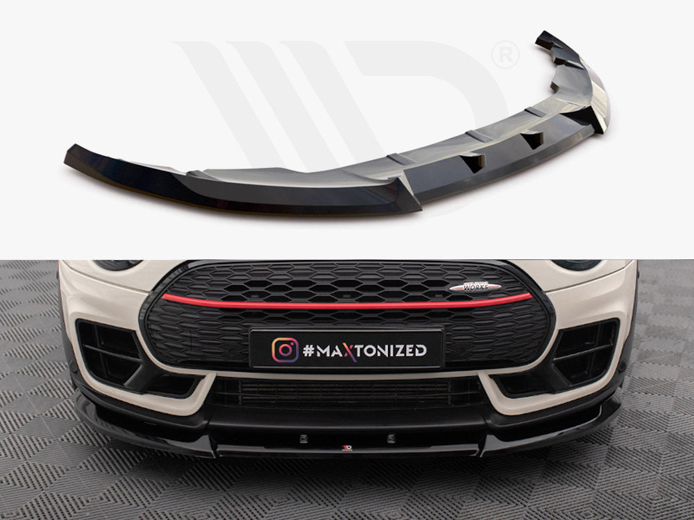 Maxton Design - FRONT SPLITTER V.1 MINI COOPER CLUBMAN JOHN COOPER WORKS F54 FACELIFT