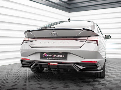 Maxton Design -REAR SPLITTER (VERTICAL BARS) HYUNDAI ELANTRA MK7
