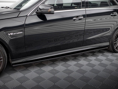 Maxton Design - SIDE SKIRTS DIFFUSERS MERCEDES-BENZ E63 AMG SEDAN W212 FACELIFT (2012-2014)