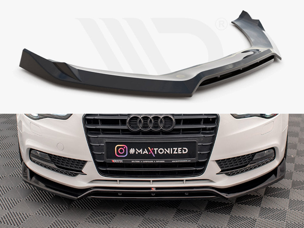 Maxton Design - FRONT SPLITTER V.2 AUDI A5 COUPE / SPORTBACK 8T FACELIFT