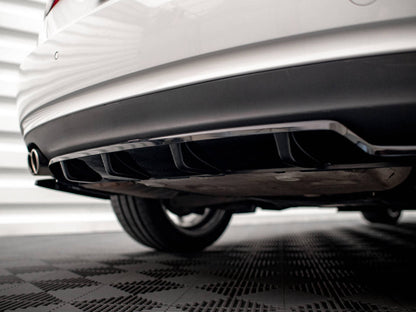 Maxton Design - CENTRAL REAR SPLITTER (VERTICAL BARS) AUDI A5 COUPE 8T FACELIFT
