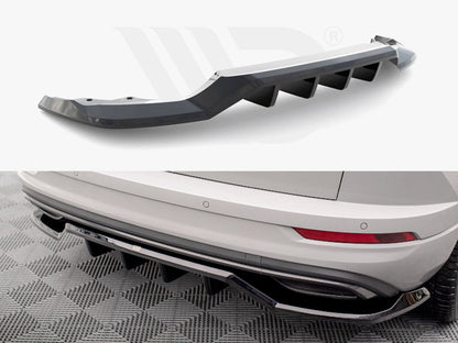 Maxton Design - CENTRAL REAR SPLITTER (VERTICAL BARS) SKODA KAROQ SPORTLINE MK1 FACELIFT