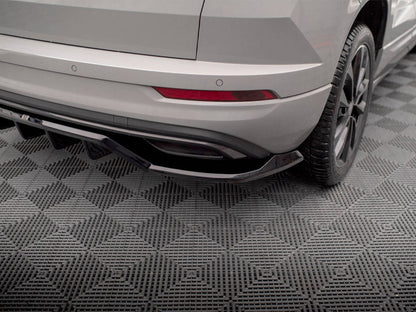 Maxton Design - CENTRAL REAR SPLITTER (VERTICAL BARS) SKODA KAROQ SPORTLINE MK1 FACELIFT