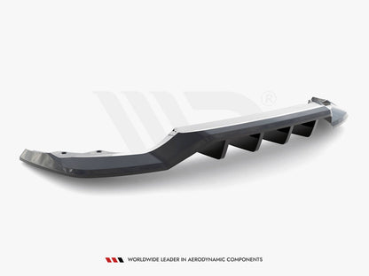 Maxton Design - CENTRAL REAR SPLITTER (VERTICAL BARS) SKODA KAROQ SPORTLINE MK1 FACELIFT
