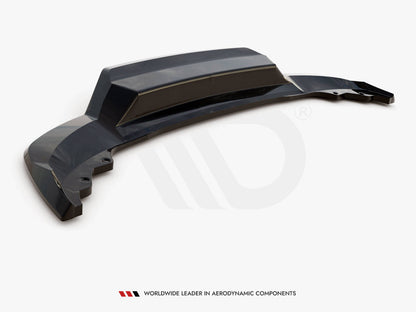 Maxton Design - CENTRAL REAR SPLITTER (VERTICAL BARS) SKODA KAROQ SPORTLINE MK1 FACELIFT