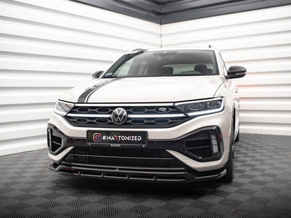 Maxton Design - FRONT SPLITTER V.1 VOLKSWAGEN T-ROC R MK1 FACELIFT (2021-)