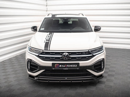 Maxton Design - FRONT SPLITTER V.1 VOLKSWAGEN T-ROC R MK1 FACELIFT (2021-)