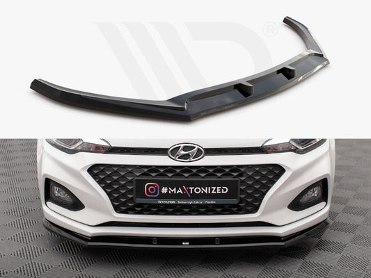 Maxton Design - FRONT SPLITTER FRONT SPLITTER V.1 HYUNDAI I20 MK2 FACELIFT