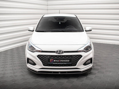 Maxton Design - FRONT SPLITTER FRONT SPLITTER V.1 HYUNDAI I20 MK2 FACELIFT