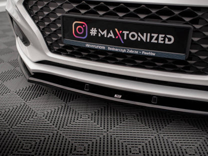 Maxton Design - FRONT SPLITTER FRONT SPLITTER V.1 HYUNDAI I20 MK2 FACELIFT
