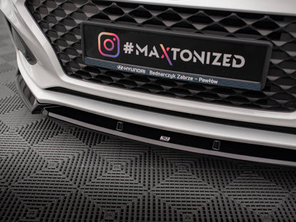 Maxton Design - FRONT SPLITTER FRONT SPLITTER V.2 HYUNDAI I20 MK2 FACELIFT