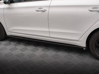 Maxton Design - SIDE SKIRTS DIFFUSERS HYUNDAI I20 MK2 FACELIFT
