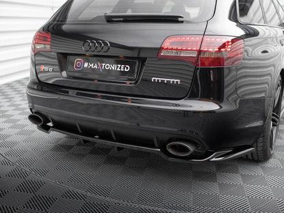Maxton Design - CENTRAL REAR SPLITTER (VERTICAL BARS) AUDI RS6 AVANT C6