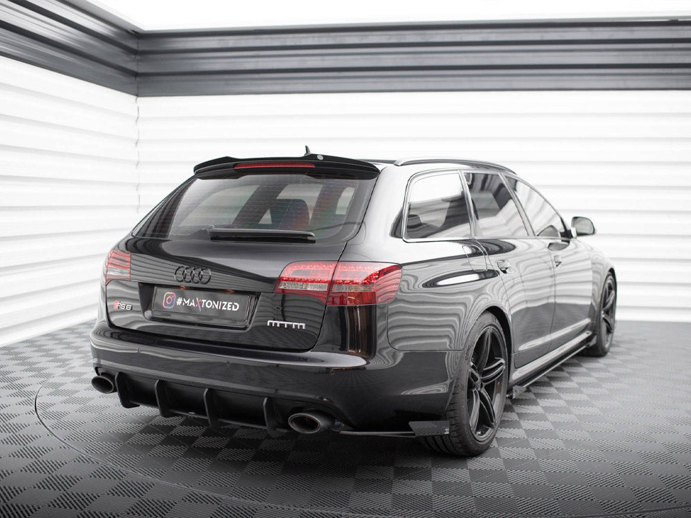 Maxton Design - STREET PRO REAR SIDE SPLITTERS + FLAPS AUDI RS6 AVANT C6