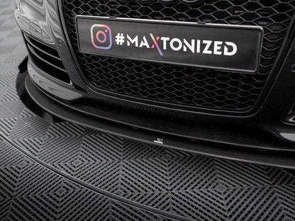 Maxton Design - STREET PRO FRONT SPLITTER + FLAPS AUDI RS6 AVANT C6
